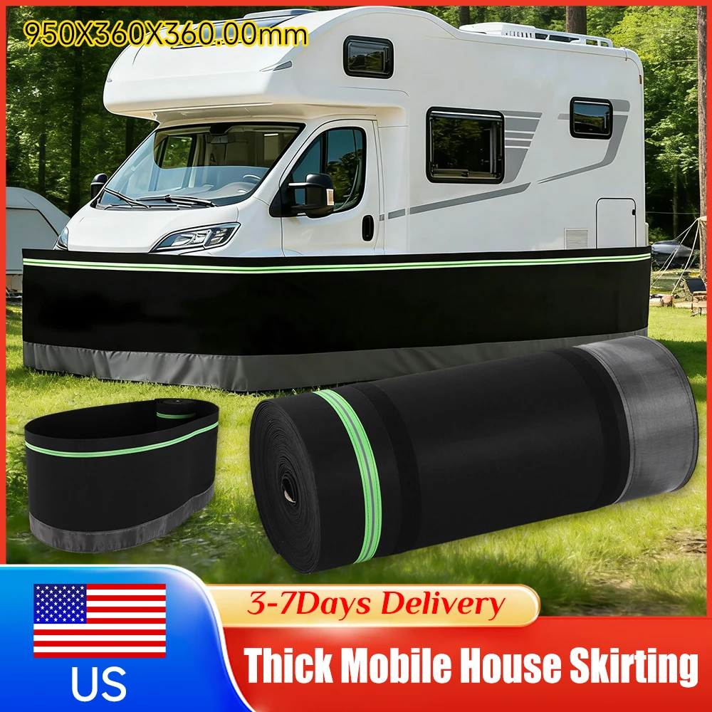 

Windproof Trailer Skirts Waterproof Mobile Home Skirting Tightly Metal Plates Easy Installation for Outdoor Gardens Travel 2026
