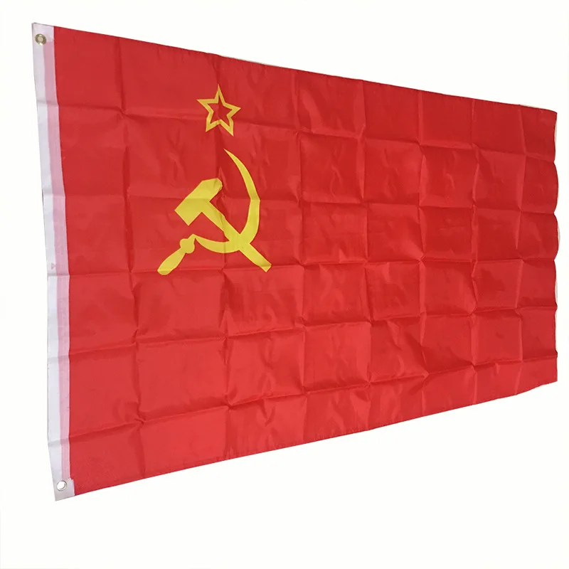 90x60cm Red CCCP Flag Union of Soviet Socialist Flag Republics Super-Poly Indoor Outdoor USSR Country Russian Banner