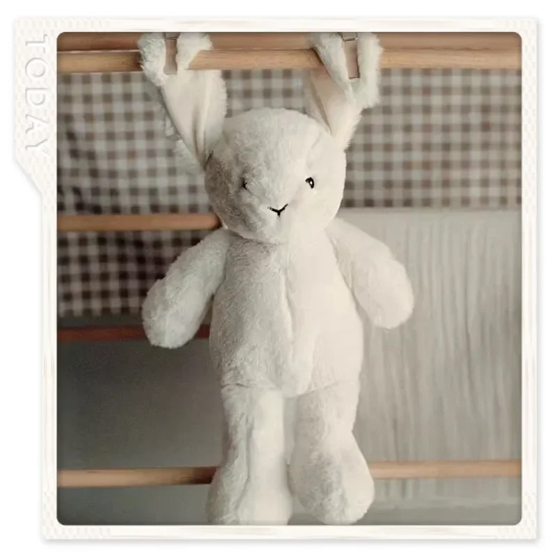 

Мягкая плюшевая игрушка-кролик Hm Home для зимы, милый пушистый зайчик, очаровательная мягкая игрушка-кролик для малышей, подарок для детской комнаты