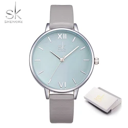 SHENGKE New Fashion Women Watches Top Brand Elegant Woman's Quartz Wristwatches Luxury Golden Clock for Lady Relogio Feminino