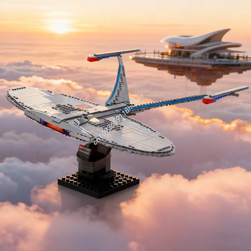 

811 шт. MOC USS Enterprise NCC J масштаб миди модель здания рождественские подарки блоки строительство сборка идея развивающая игрушка для детей