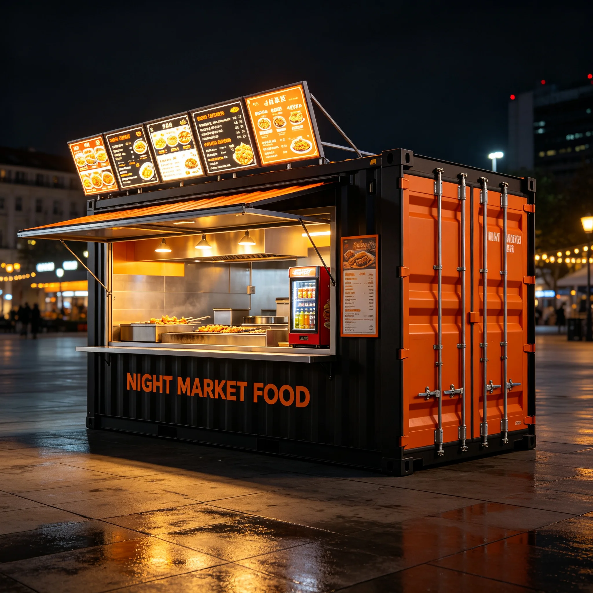 Modular Container Store Prefabricated Commercial Kiosk for Coffee Snacks Retail and Takeaway Business