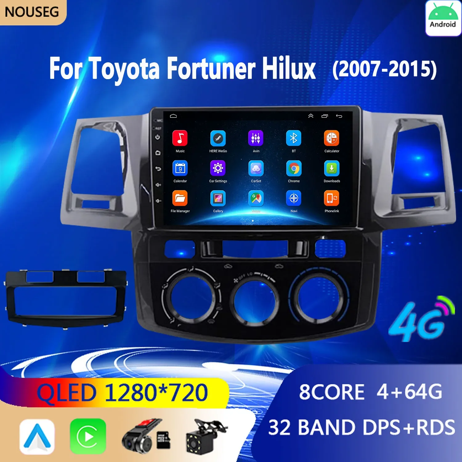 

Android Car Radio Multimedia for Toyota Fortuner Hilux Revo Vigo 2007 2008 2009 2010 2012-2015 Car Radio Player 2 Din