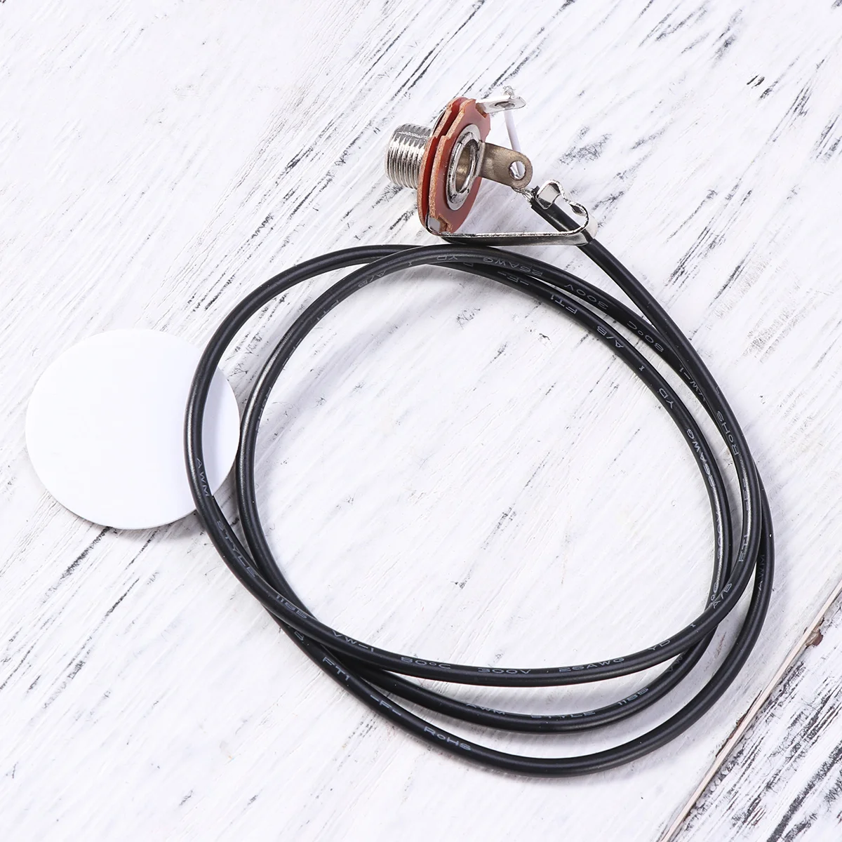 

Guitar Pickup 37.5Cm Long Shaft 1/4 Inch Jack 9.5Mm Threaded Piezo For Cigar Box Acoustic Instrument 20Mm