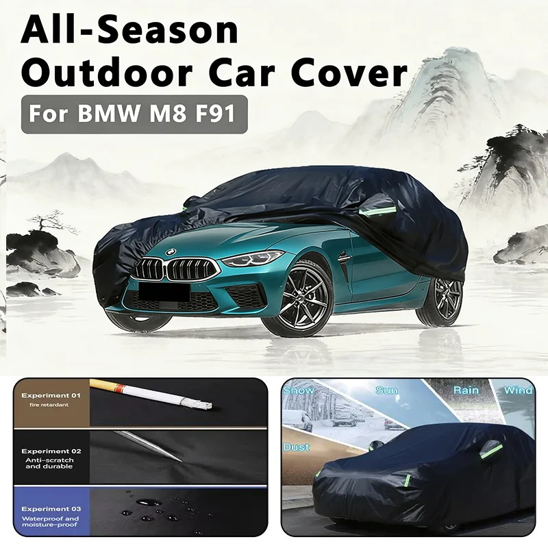 

Car covers for BMW M8 F91 F92 F93 Outdoor Protection Full Car Covers Snow Cover Sunshade Waterproof Dustproof Exterior