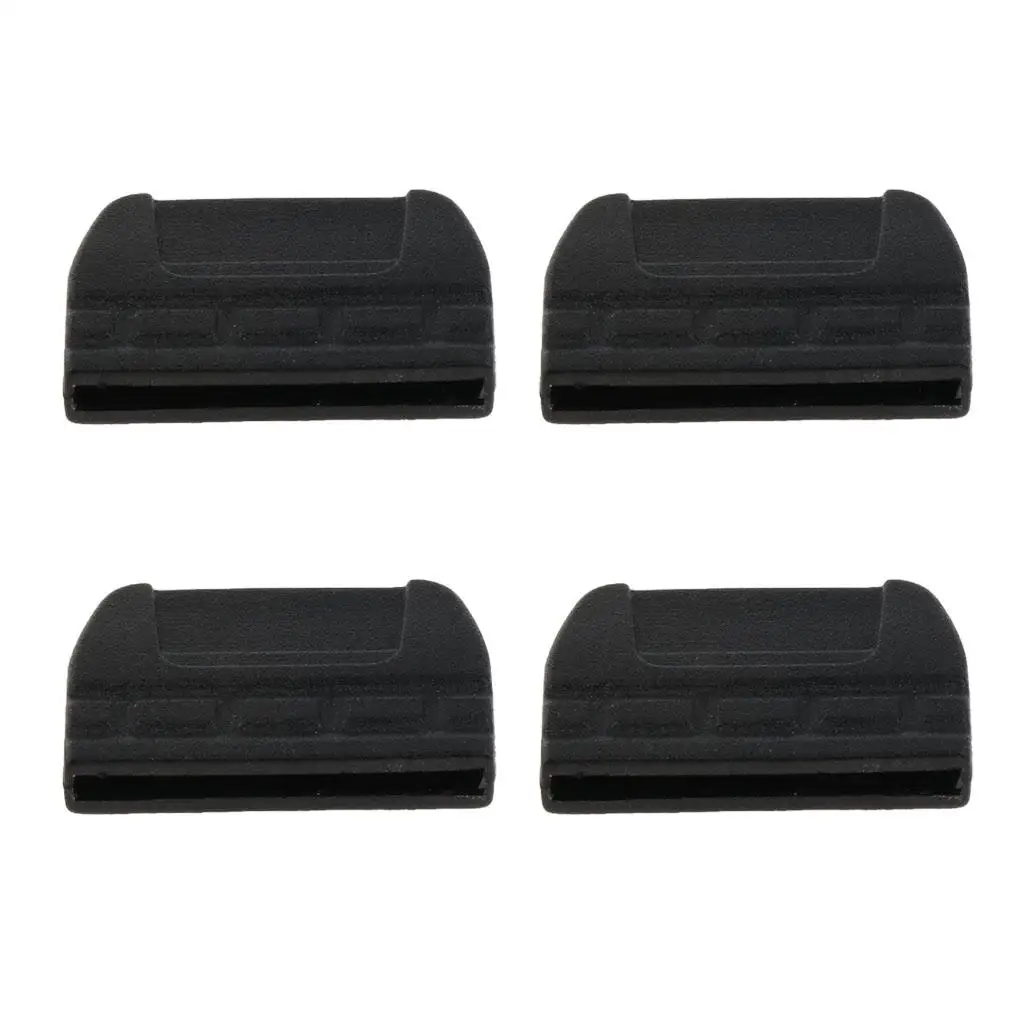 4 Pieces Tail Buckles End Clips for 20mm/25mm/30mm/38mm Webbing Strap Belt