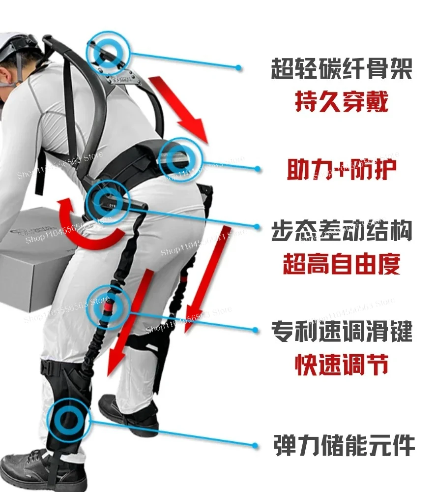 Exoskeleton Wearable Lifting Exo Suit Work Firemen Tactical Robot Military Industrial Exoskeleton Suit Waist Shoulder Support