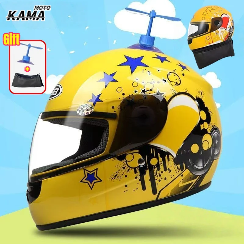 

Children's Helmet Electric Motorcycle Children's Full Face Full Helmet Universal Scooter Baby Safety Helmet Cascocascospara Moto