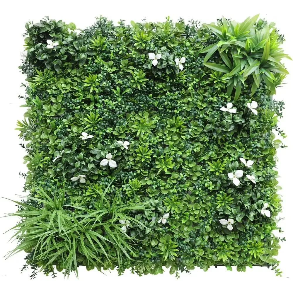 

Искусственные панели из самшита 40x40 см для декора зеленых стен - для использования в помещении или на улице (стиль 2)