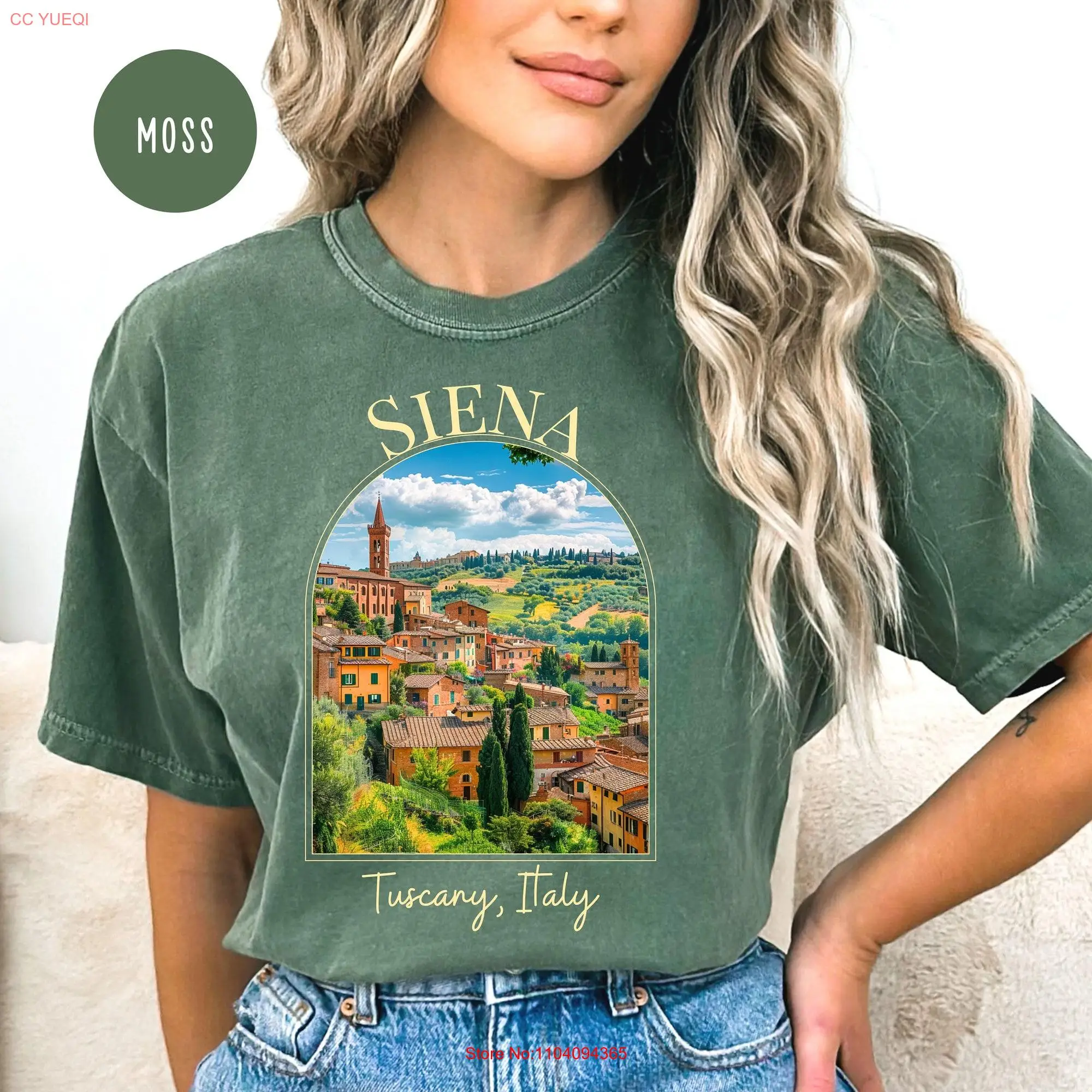 Siena Tuscany Italy Comfort Colors T Shirt Vacation GifT Travel long or short sleeves