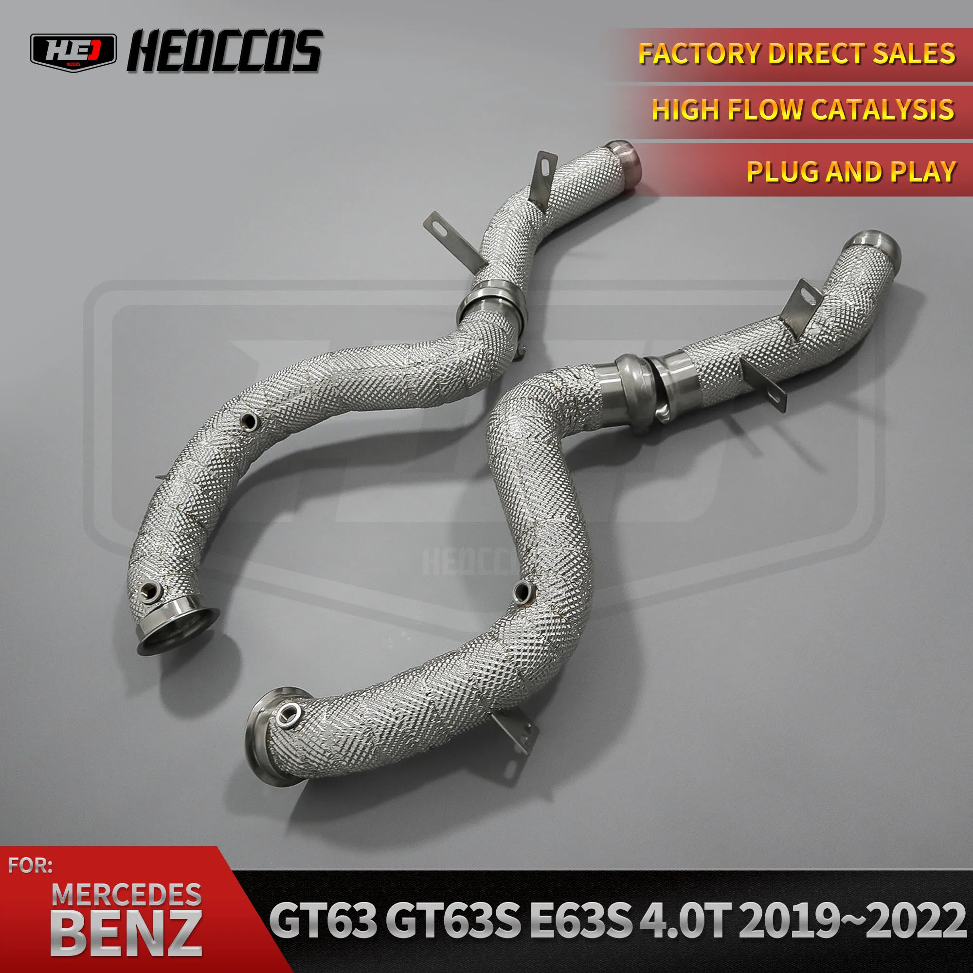 

HEO Performance 304SS for Mercedes-Benz AMG GT63/GT63S 4.0T 2019-2025 Stainless Steel Downpipe