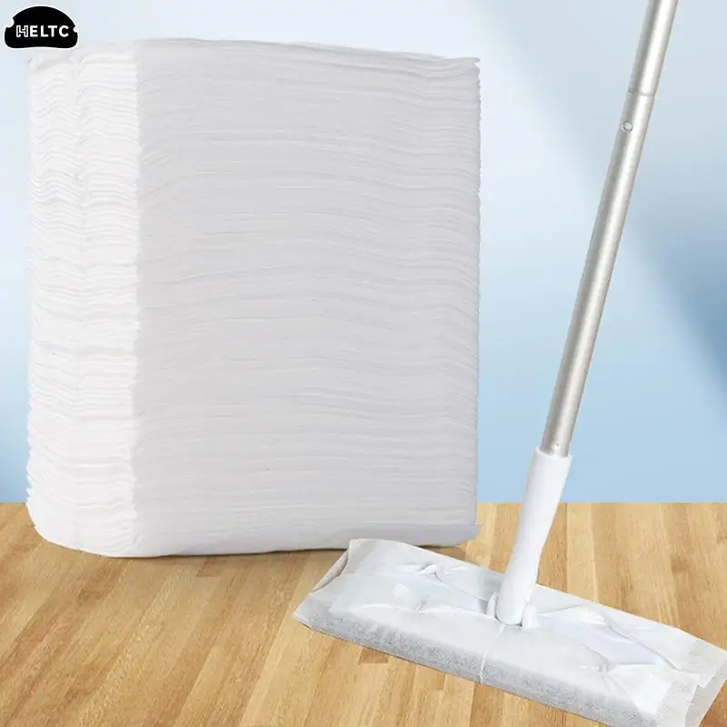 100pcs/pack Wet And Dry Electrostatic Dust Mop Paper Disposable Electrostatic Dust Removal Mop Paper Home Kitchen Cleaning Cloth