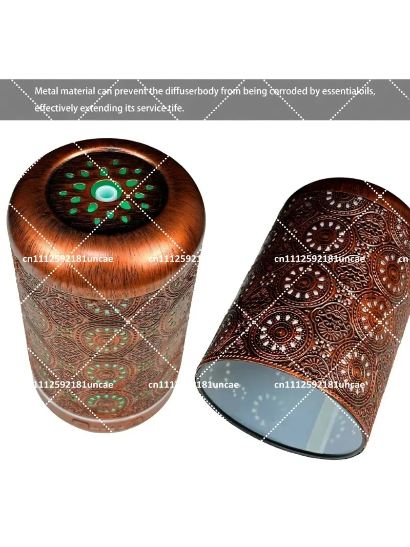250ml Aromatherapy Essential Oil Diffuser with 7 LED Lights, White Mist Humidifier for Home Office