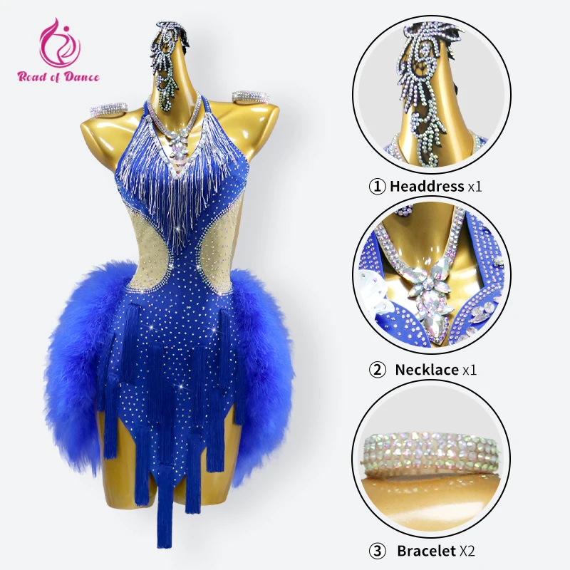 Stroje do tańca latynoamerykańskiego dla dziewcząt 2025, strój cheerleaderki, karnawałowy strój damski na zawody, występ, ćwiczenia, elegancki strój do samby