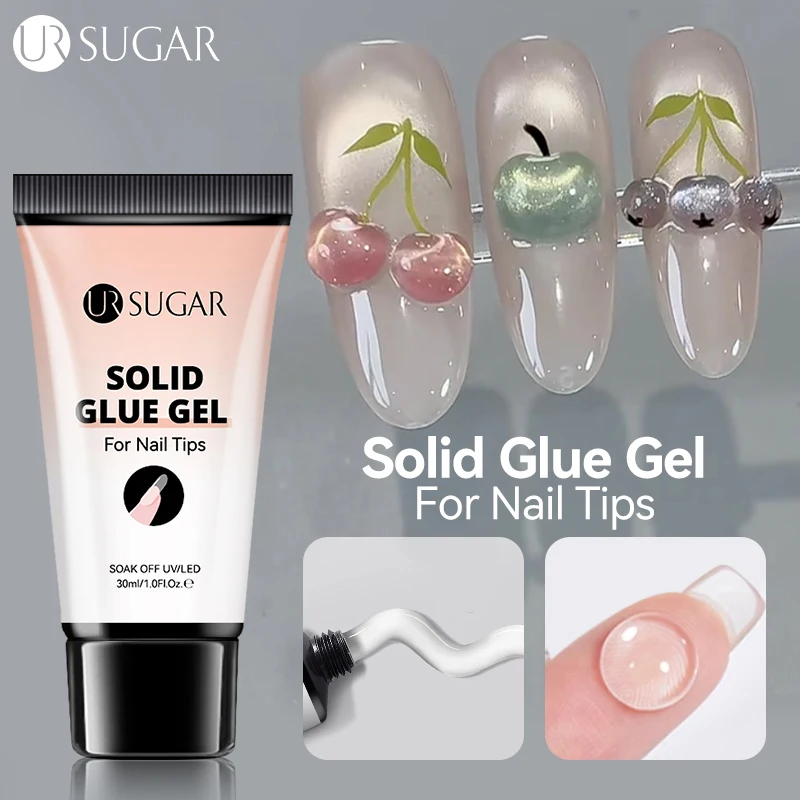 

UR SUGAR 30ml 1/2pcs Clear Non Stick Hand Carving Gel Nail Polish for 3D Shaping Nail Art Sculpting Solid Gel for Press ON Nails