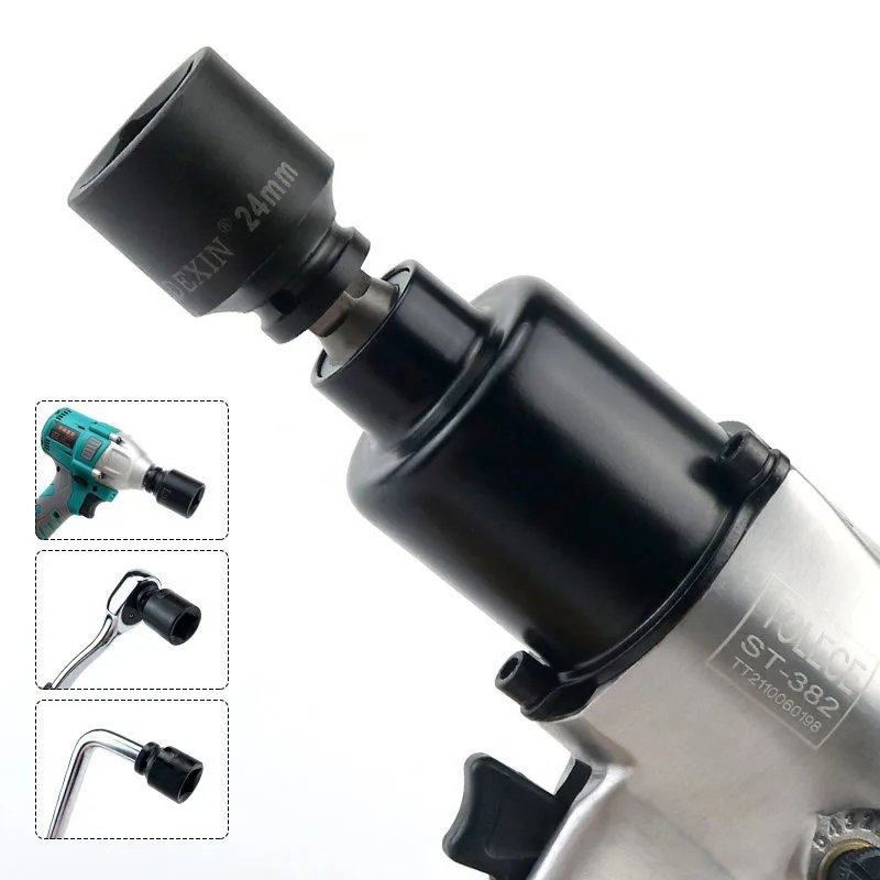 Imagem -06 - Chave de Impacto Quadrada do Soquete Cabeça do Motorista Adaptador 10 11 12 13 14 15 16 17 18 19 20 30 Milímetros 21 22 23 24 27 30 Milímetros