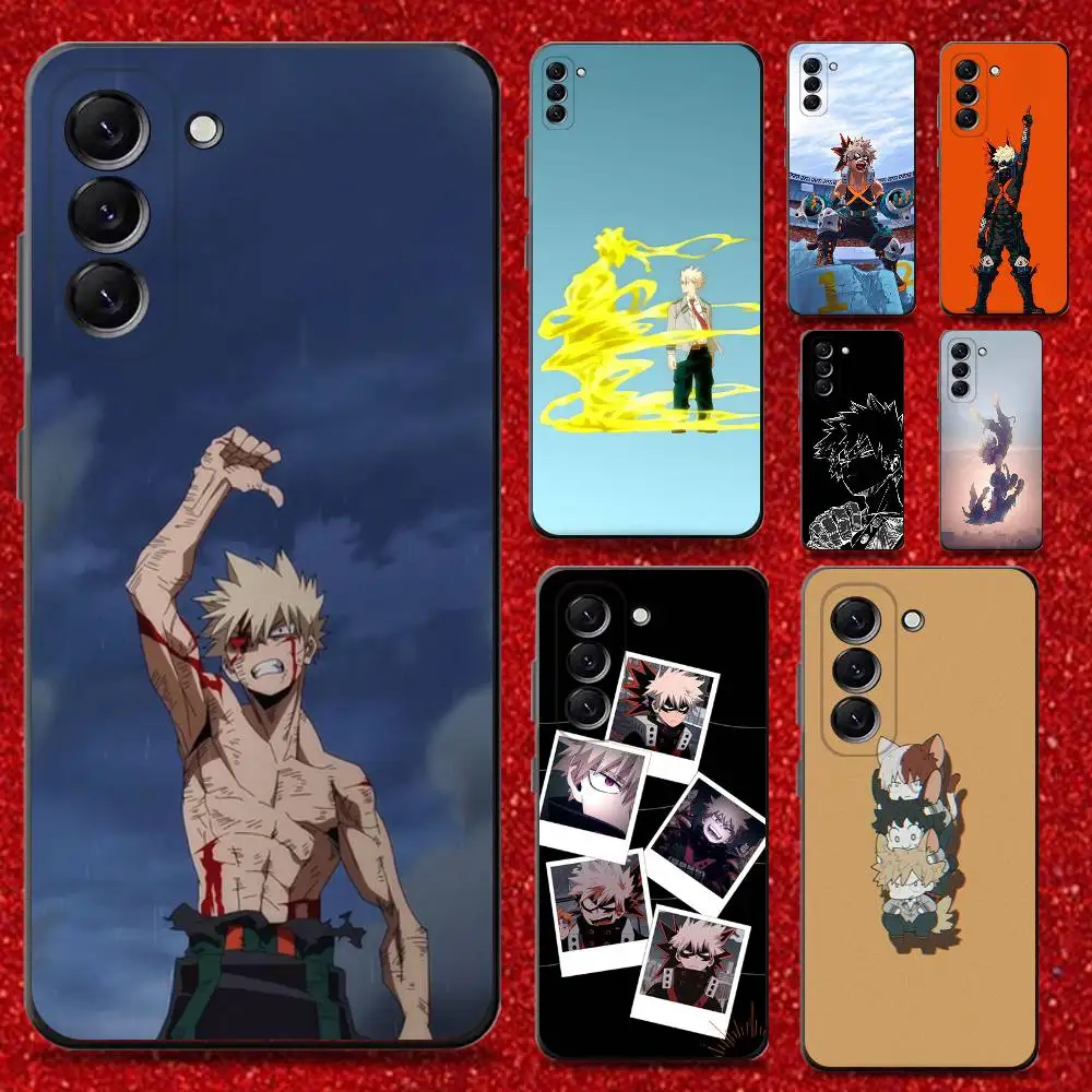 

Bakugo My Hero Academia Phone Case For Samsung Galaxy A13,A21s,A22,A31,A32,A52,A53,A71,A80,Soft Black Shell