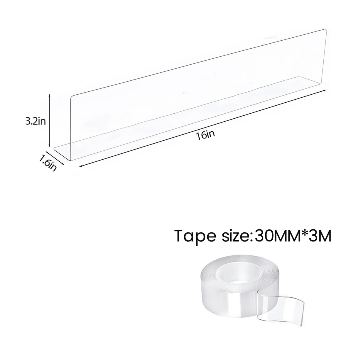 

Прозрачный игрушечный блокатор NOCM для мебели, блокатор под диваном (3,2 дюйма H 16 дюймов L), 8 блокаров для кровати под кроватью