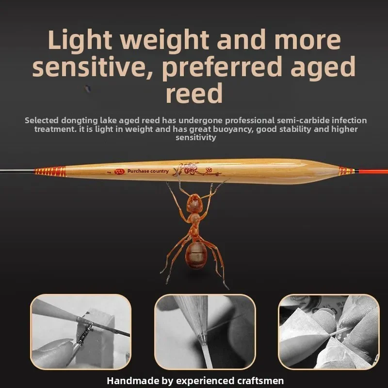 

Paulownia Box Reed Set for Fishing High-Sensitivity Floating Fish Floats Complete Gear Eye-Catching Genuine Equipment