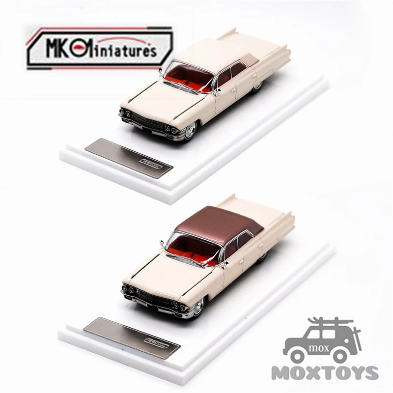 

MK Miniatures 1:64 DeVille White / White Brown Limited666 Diecast Model Car
