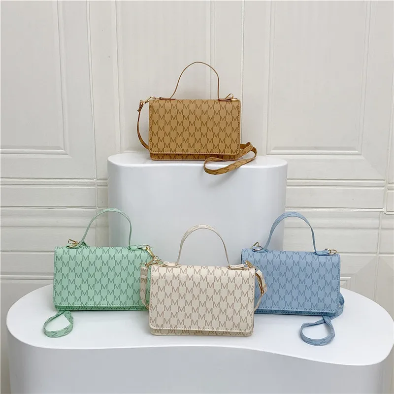 

2025 Vintage Letter Print Shoulder Bag - Stylish Crossbody Purse for Women, Minimalist Retro Commuter Handbag