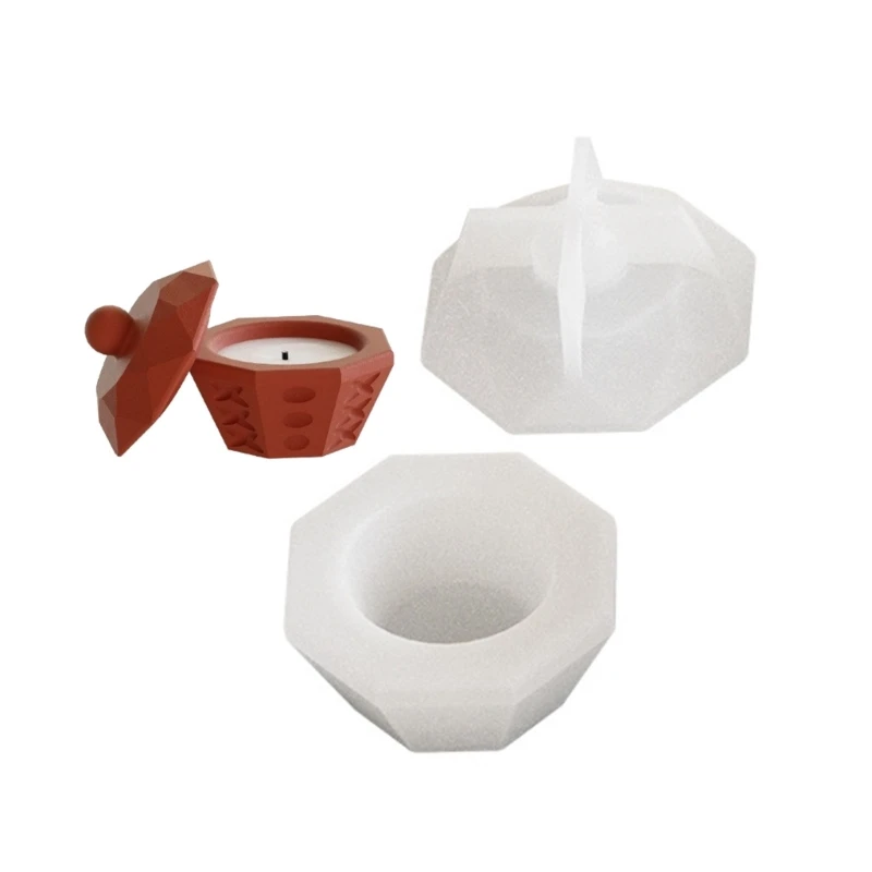 Resin Making Molds Base Moulds Cup Mold Craft Molds Easy Demolding Molds Silicone Texture for Candlestick