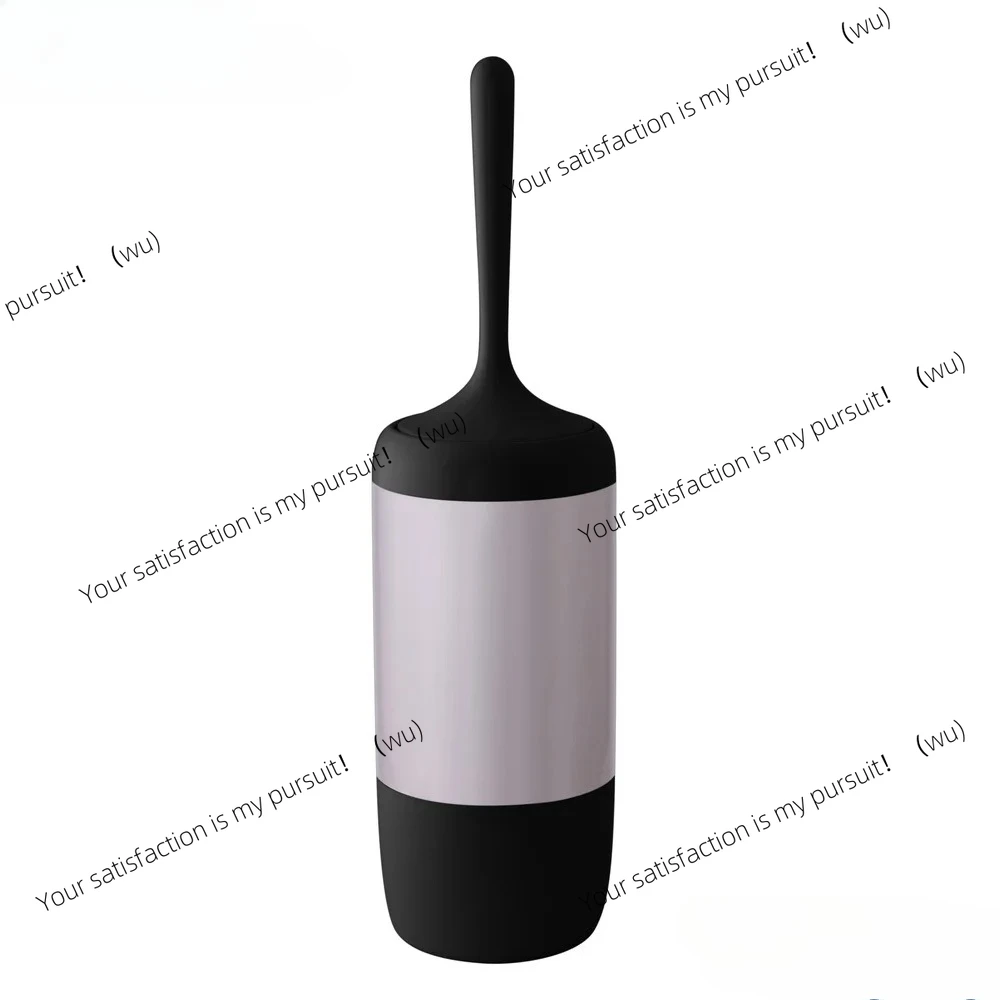 

Compact Matte Stainless Steel Toilet Brush Holder 360 Degree Round Scrubbing Brush Vented Design Freestanding Storage Cleaning