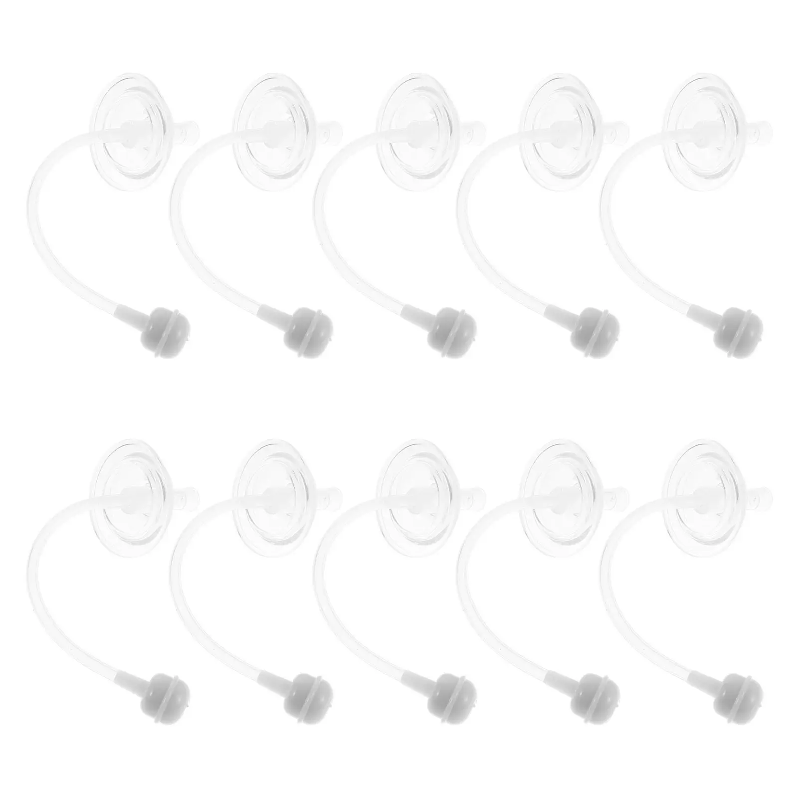 

10Pcs Baby Bottle Straw Replacement Silicone Weighted Leakproof Portable Reusable Straws for Newborn Toddler Sippy Cup