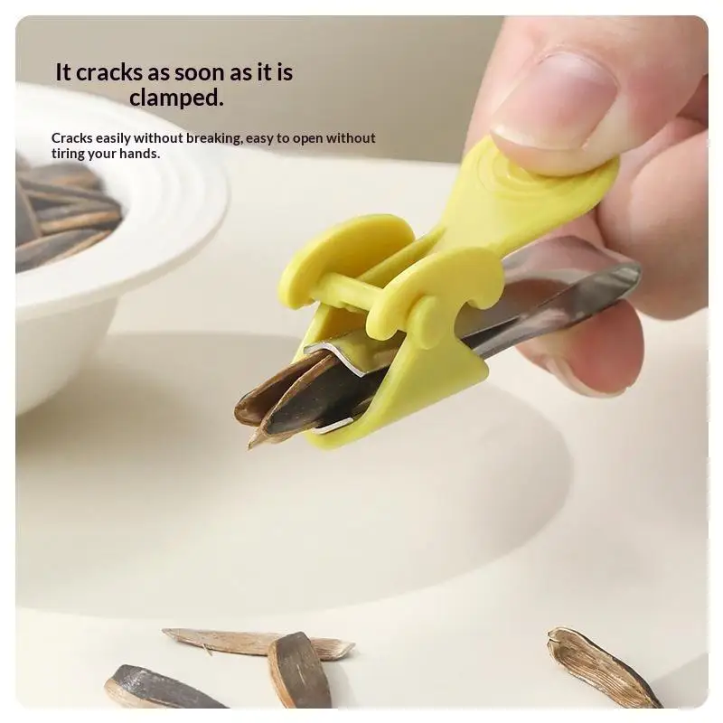 【MA】Sunflower Seed Sheller With Stainless Steel Blade Protects Teeth Easy Shelling For Snack And Movie Time - view 2