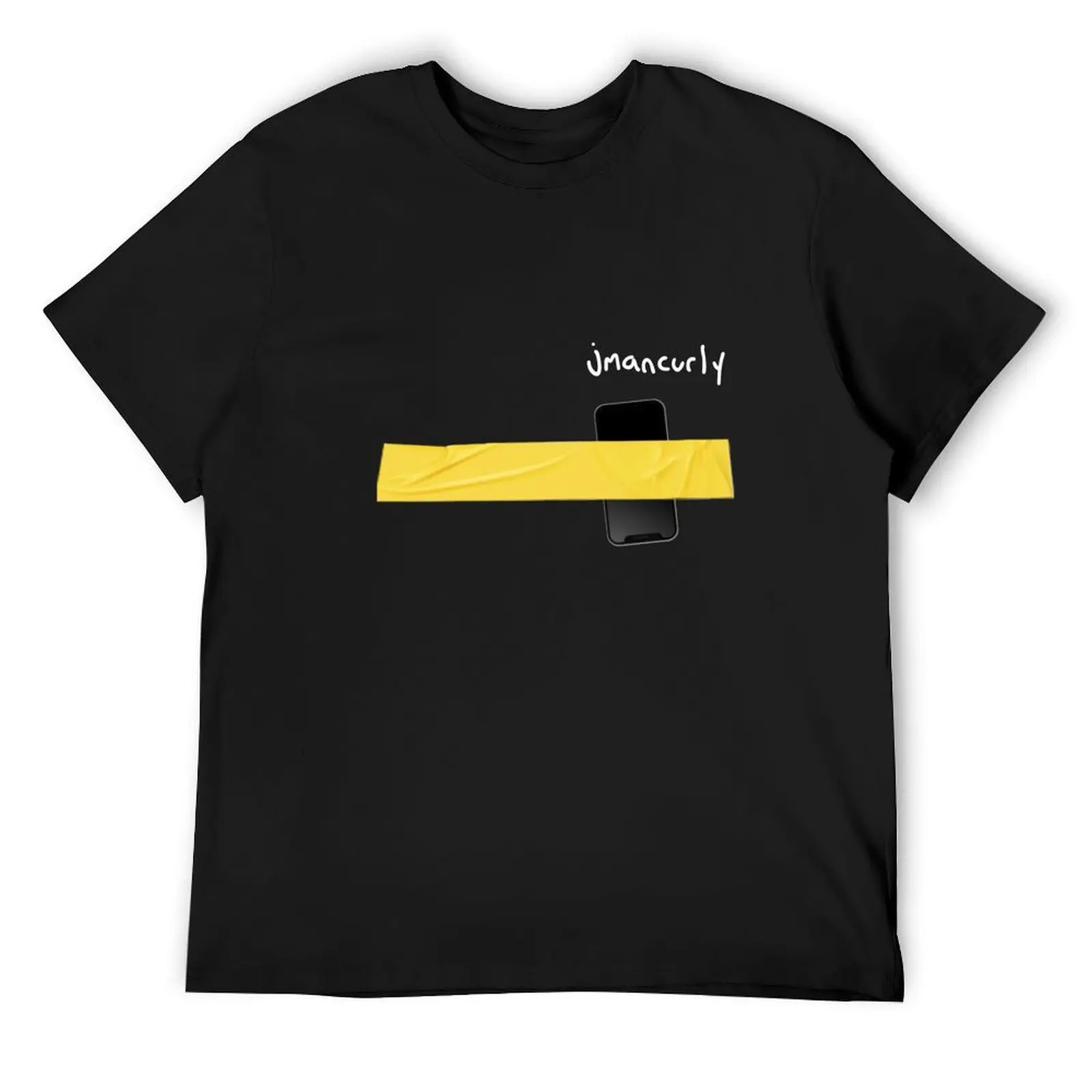 

Jmancurly Yellow Tap Phone Jmancurly Merch T-Shirt designer shirts cheap stuff blue archive luxury clothes men