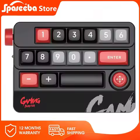 Rocker Knob Programming Macro Custom Keyboard RGB 19 Key Mini Button Numeric Gaming Keypad Mechanical Macropad Numpad