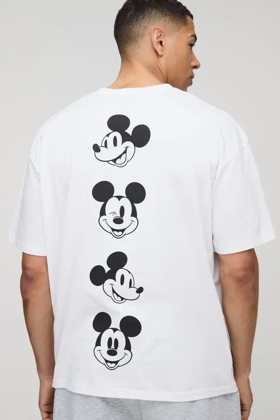 

Disney Cartoon Character Graphic Printing Summer Autumn Winter Cotton Men's and Women's T-shirt Short Sleeve Luxury Outdoor