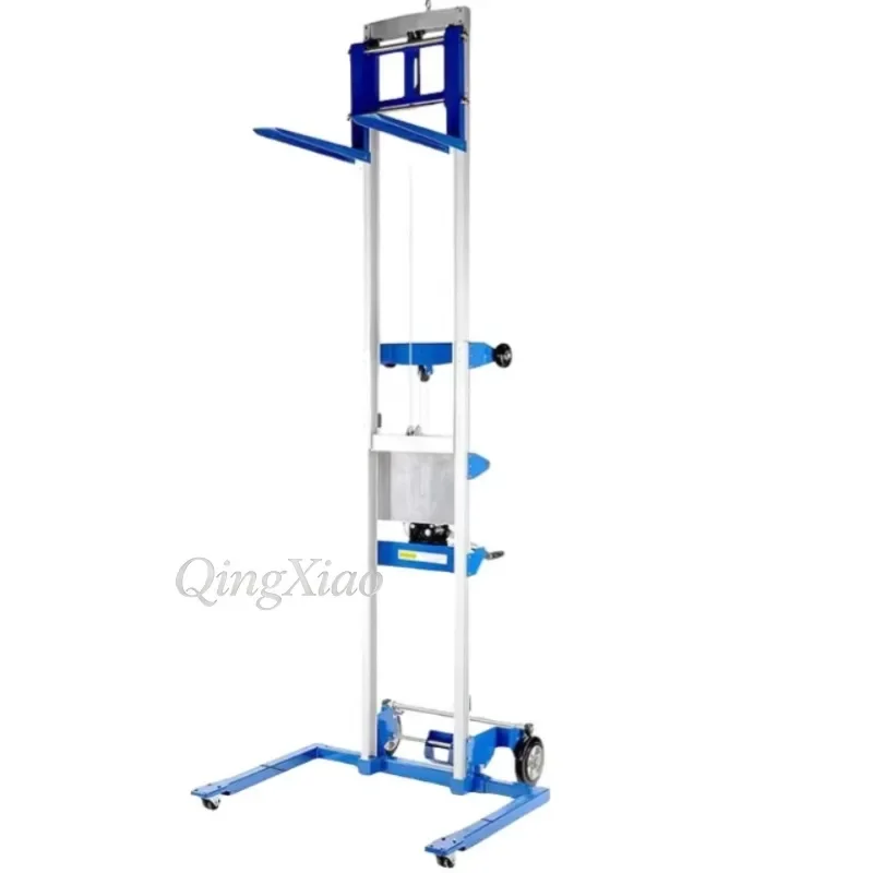 Lightweight Aluminum Hand Winch Stacking Forklift Widely Used In Warehouse Storage Package Stacking Hardware Parts Hoisting Jobs