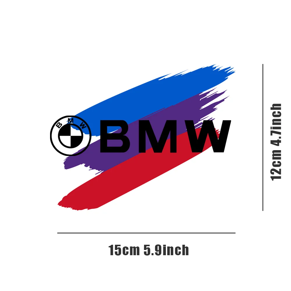 2/5PCS BMW Performance Emblem Car Three Colour Stickers Exterior Decor For BMW M1 M3 E46 E90 E60 F10 F30 E39 E36 F20 E87 G30 E92