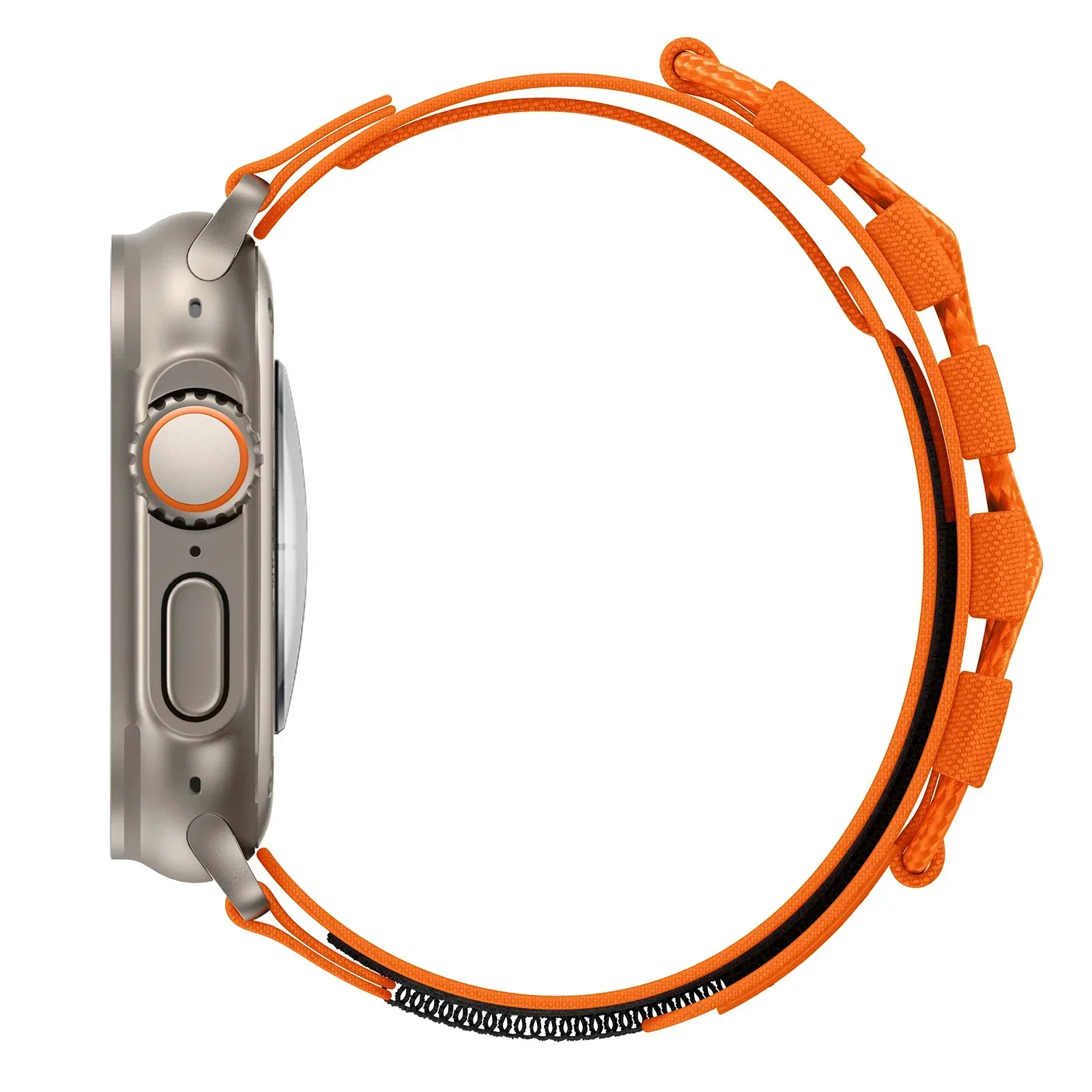 Correa de muñeca para Apple Watch Ultra 2 Series 9 8 7 6 SE 5 4, Correa deportiva táctica de nailon para iwatch 49 45 44 42mm 40 41 38 pulsera