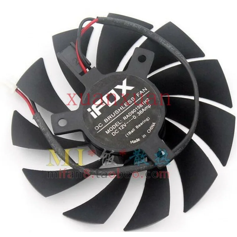 GTX550Ti worry free version 3 GTS450 0.36A 12V RAD9015B1H2 2 line card fan