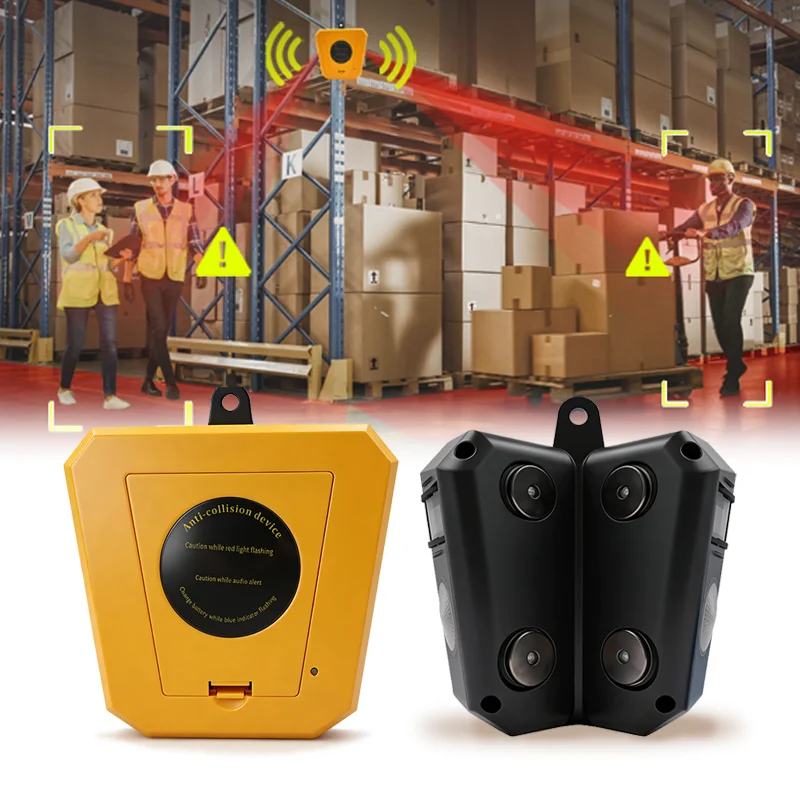 Intelligent Forklift Anti-Collision Sensor Blind Spot Detection System 10m Control Distance for Other Brands Warehouses Alarm