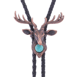 dasi bolo fashion pria dan wanita retro elk turquoise nordik 8 hakintosh penjualan terbaik - №