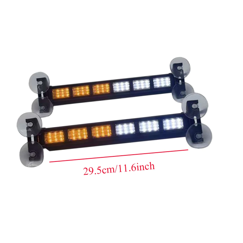 12 - 24 V Car 2×36 LED Strobe Warning Lights Windshield Safety Warning Lights Bar Emergency Signal Lamp Flashlight Assembly