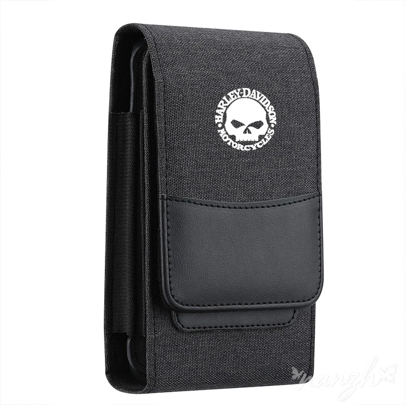 Phone Holster Belt Clip Waist Oxford Cloth Wallet For Harley Davidson PA1250 Softail Sportster VRSC Touring X48 1200 C Tire Valv - view 5