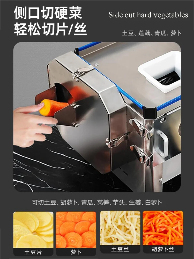 ماكينة تقطيع اللحوم الطازجة الكهربائية الأوتوماتيكية بالكامل من الفولاذ المقاوم للصدأ/قطاعة اللحوم الصغيرة