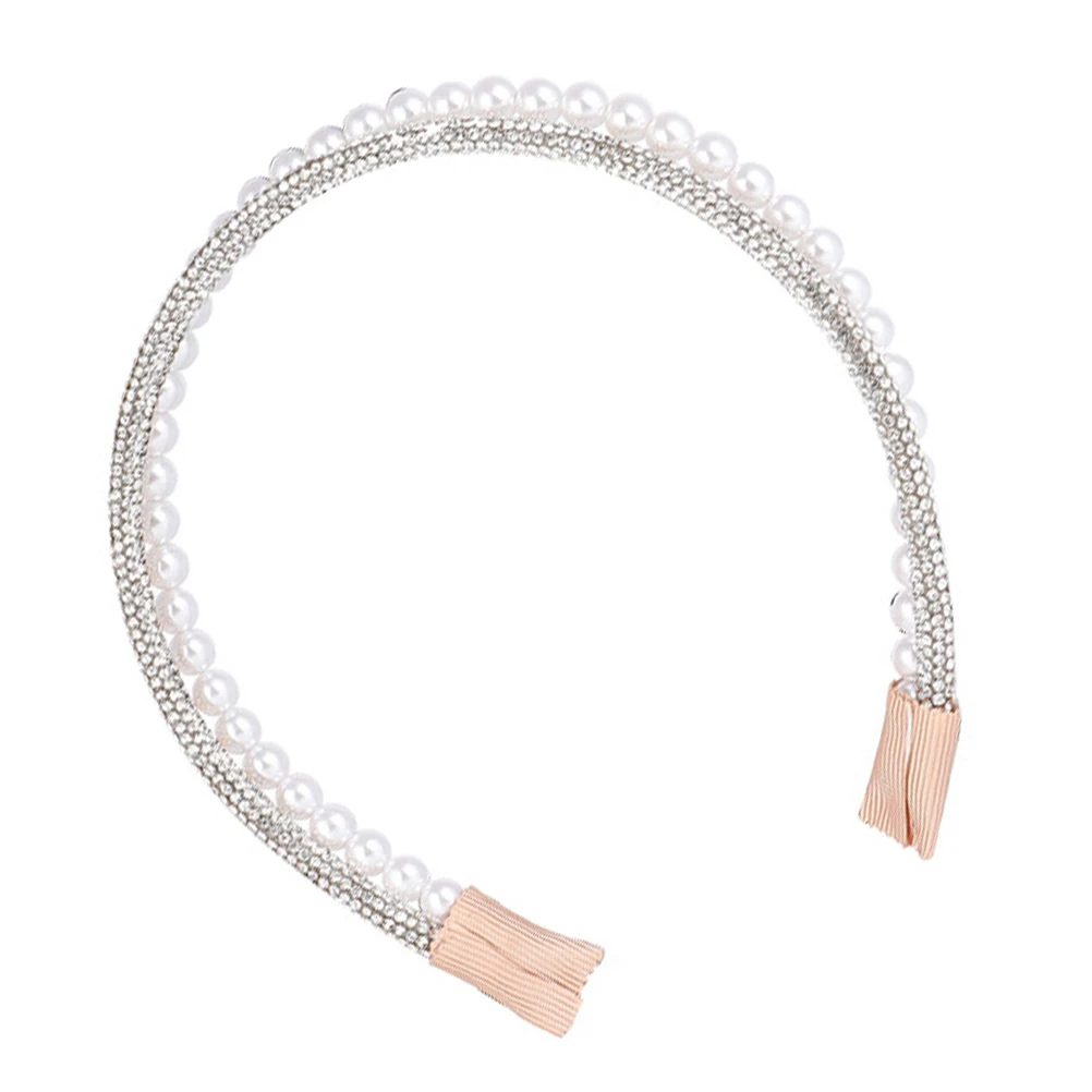 

Кольцо для волос с жемчугом, повязка на голову, аксессуары для свадьбы, искусственная повязка для волос