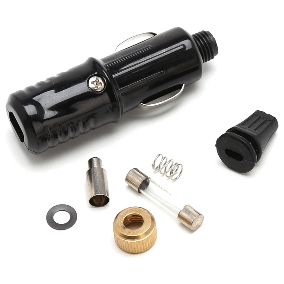 180W 12V 24V Car Cigarette Lighter Socket Plug Motorcycle Socket Power  Charger Adapter Connector Fuse Converter Plug 15A