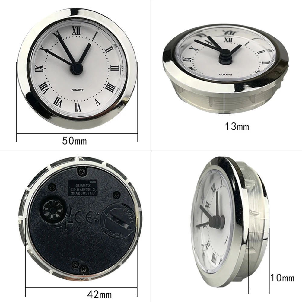 DIY Clock Projects Clock Movement Replacement 60MM Clock Insert Gold Border High-Quality Movement Plastic And Metal