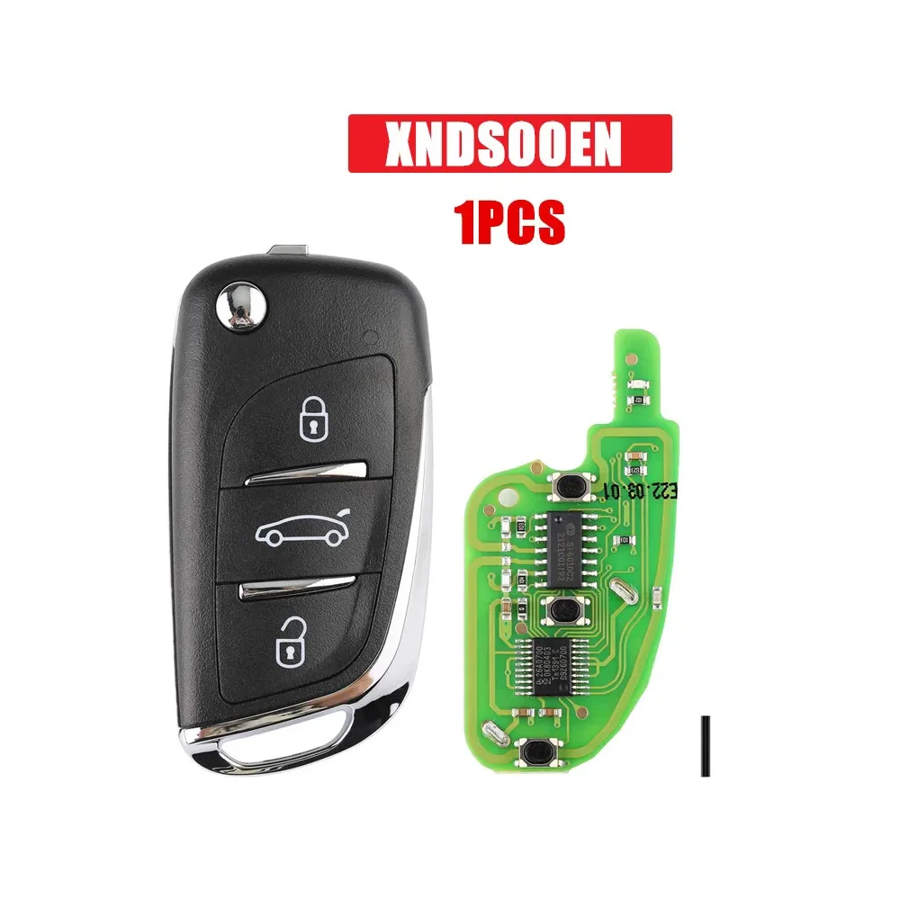 

1PCS 5PCS XHORSE XNDS00EN DS Style Wireless Universal Remote Key 3 Buttons XN002 Remote Key for DS for VW VVDI Key Tool
