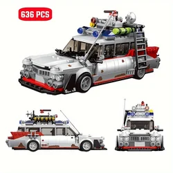 City Technical Super Racing Sports Car Model Building Blocks MOC Mini Movie Vehicle Assembly Bricks Toys For Kids Halloween Gift