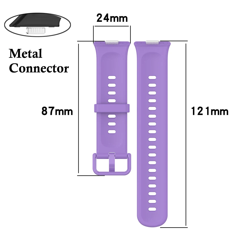 Красочный ремешок с пряжкой для Huawei Watch Fit 3/4/4 Pro, сменный мягкий силиконовый спортивный браслет для Huawei Watch Fit 3 4, ремешок