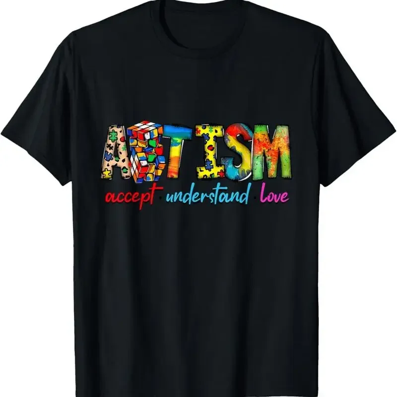 Accept Understand Love Autism Awareness Support For Kids T Shirt