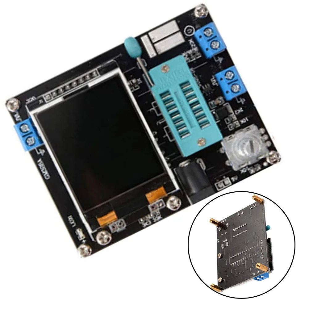 Transistor Tester Component For GM328A With 160x128 LCD Display 1Hz-2MHz Signal Generator 0.01 Ohm Resolution 50M Ohm Range NPN