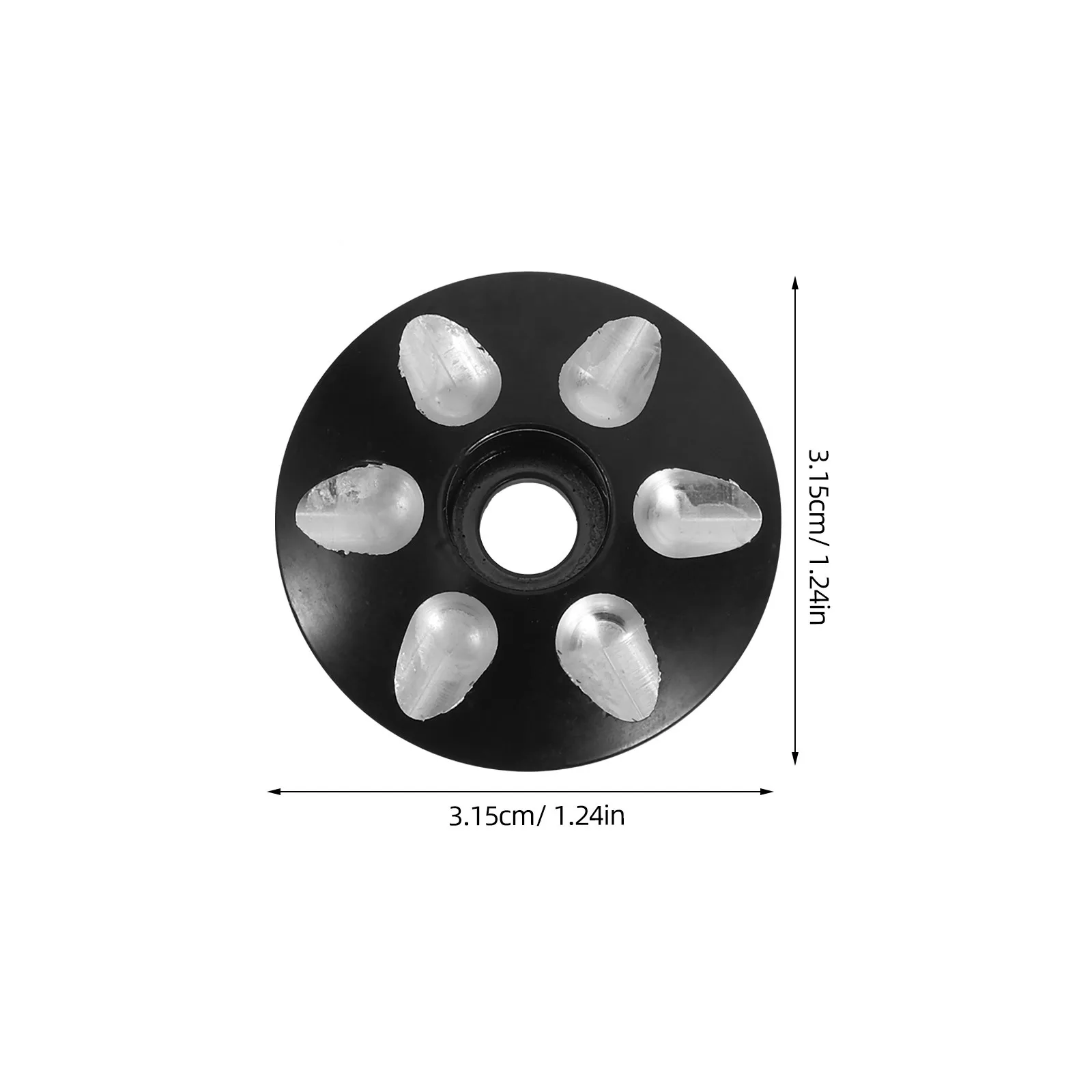 4 قطعة دراجة سبائك الألومنيوم سماعة قبعات علوية Waterdrop شكل الجبهة شوكة الجذعية غطاء للدراجات الطريق الجبلية دراجة الجذعية غطاء #2